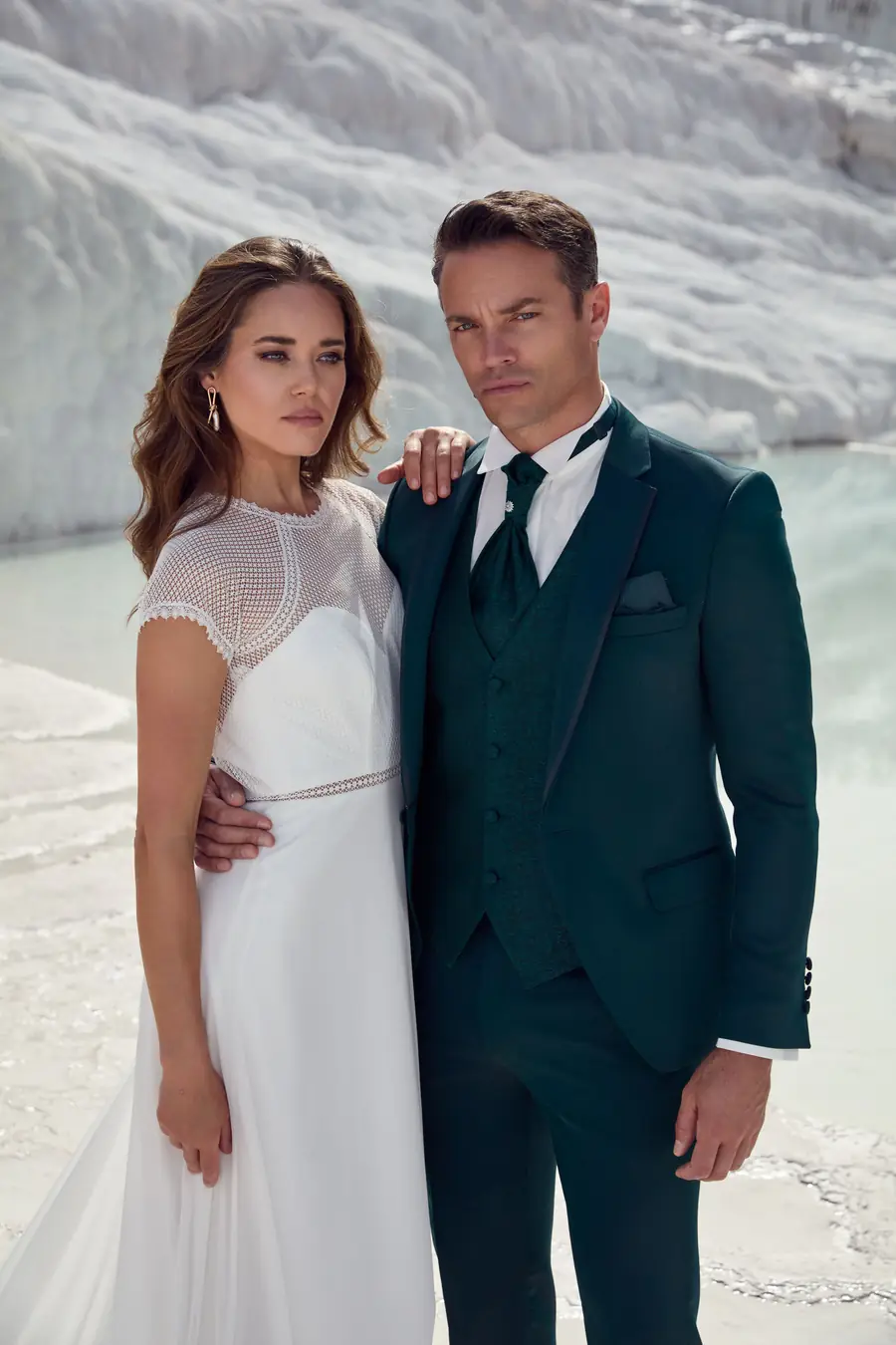 Costume de mariage Adimo Lyon vert, collection 2026